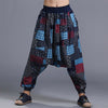 Men's Soft Printed Crotch Pants - Yonago Flower Design