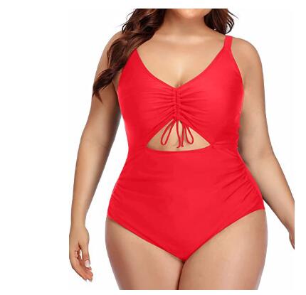 Plus Size Women's Slimming One-Piece Swimsuit