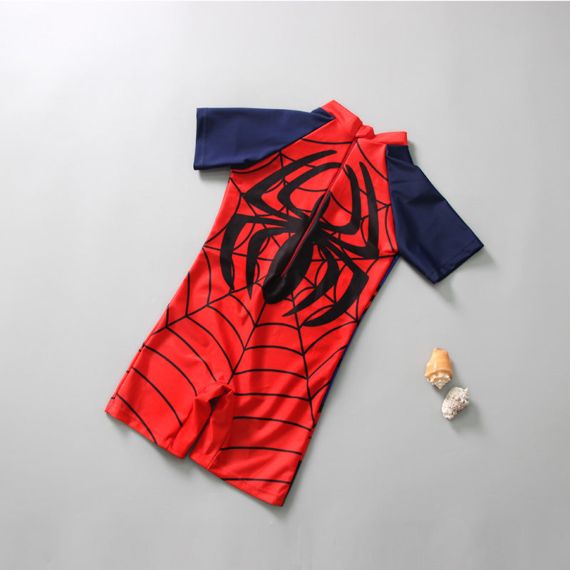 Children's One-Piece Swimsuit with Cool Cartoon Print