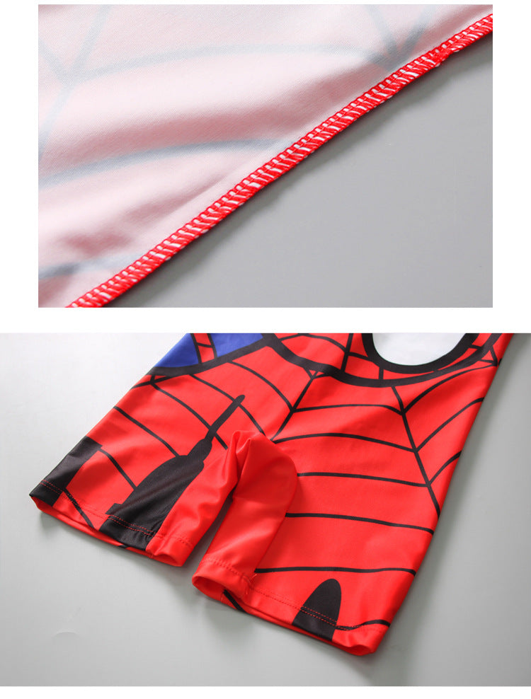 Children's One-Piece Swimsuit with Cool Cartoon Print