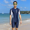 Men's Short-Sleeved One-Piece Surfing Swimsuit